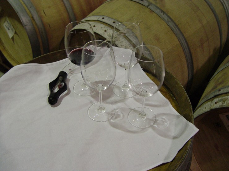 My idea of the perfect date - a private barrel tasting. Photo courtesy of St. Supéry.