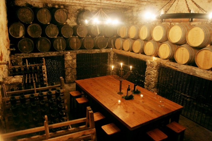 A tasting room at Bodega Narbona. Photo courtesy of Bodega Narbona.