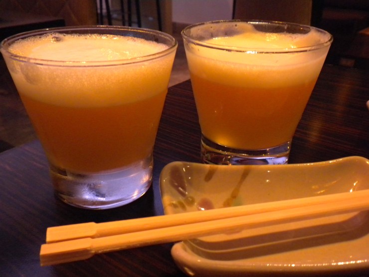 Passionfruit Pisco Sours, as enjoyed at Ache restaurant in Lima's Miraflores neighborhood.