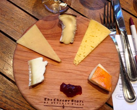 The first of two cheese plates. 