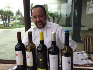 Manuel Alvarez and his family's wines.